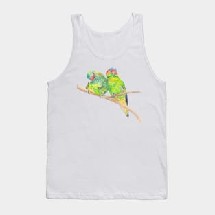 Musk lorikeet couple Tank Top